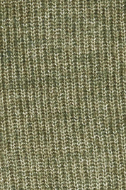 Product shot of the Cosy Cardi in colour Khaki (Green), detail