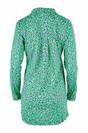 Product shot of the Grange Tunic in colour Bgreen (Green), from the back