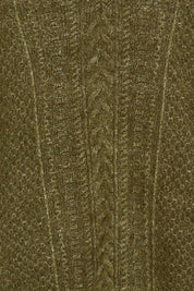 Product shot of the Laurel Tank in colour Olive (Green), detail