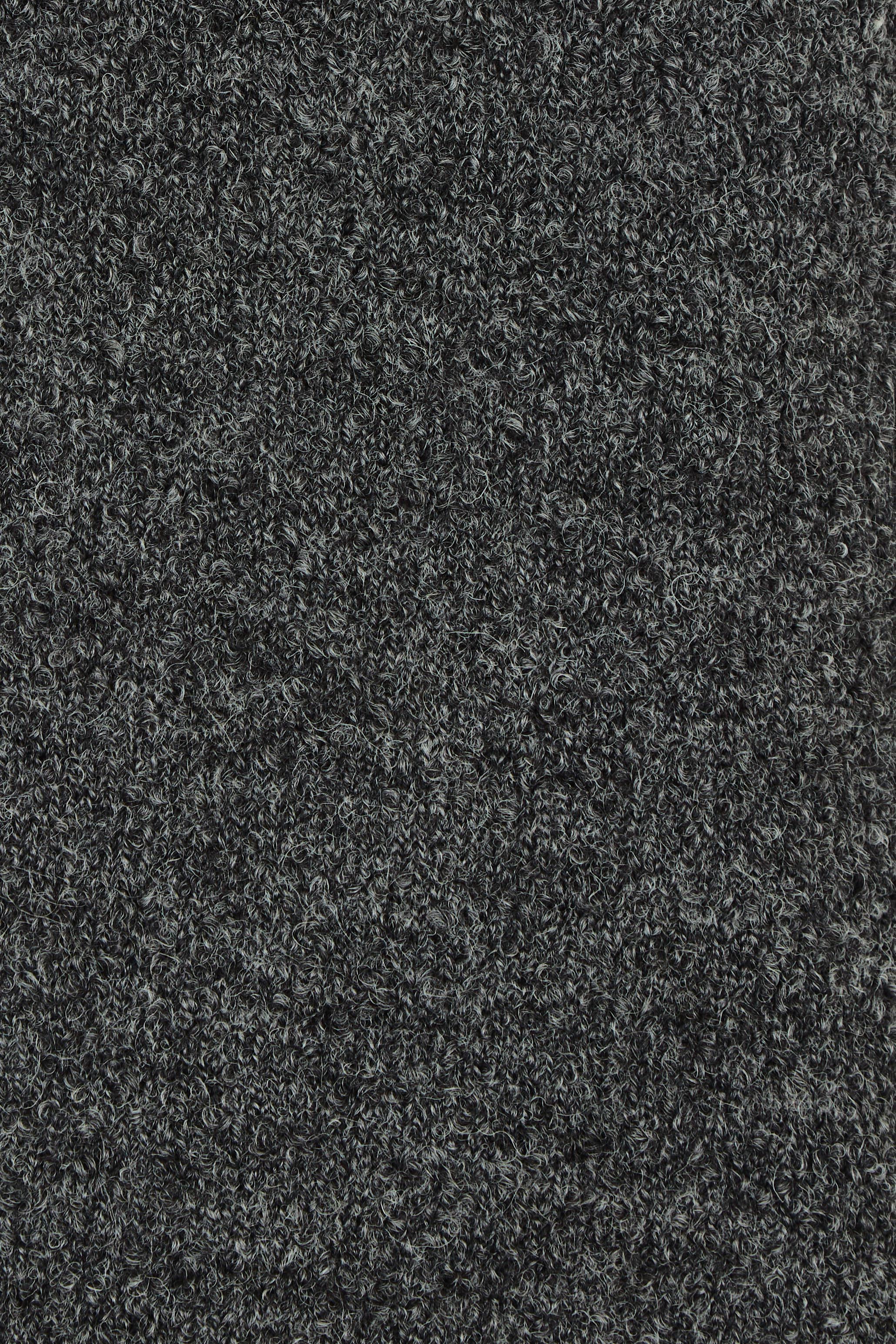 Product shot of the May Wool Blend Jumper in colour Charcoal (Black), detail