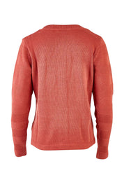 Product shot of the Gabriella Knit Cardi in colour Softbrick, from the back