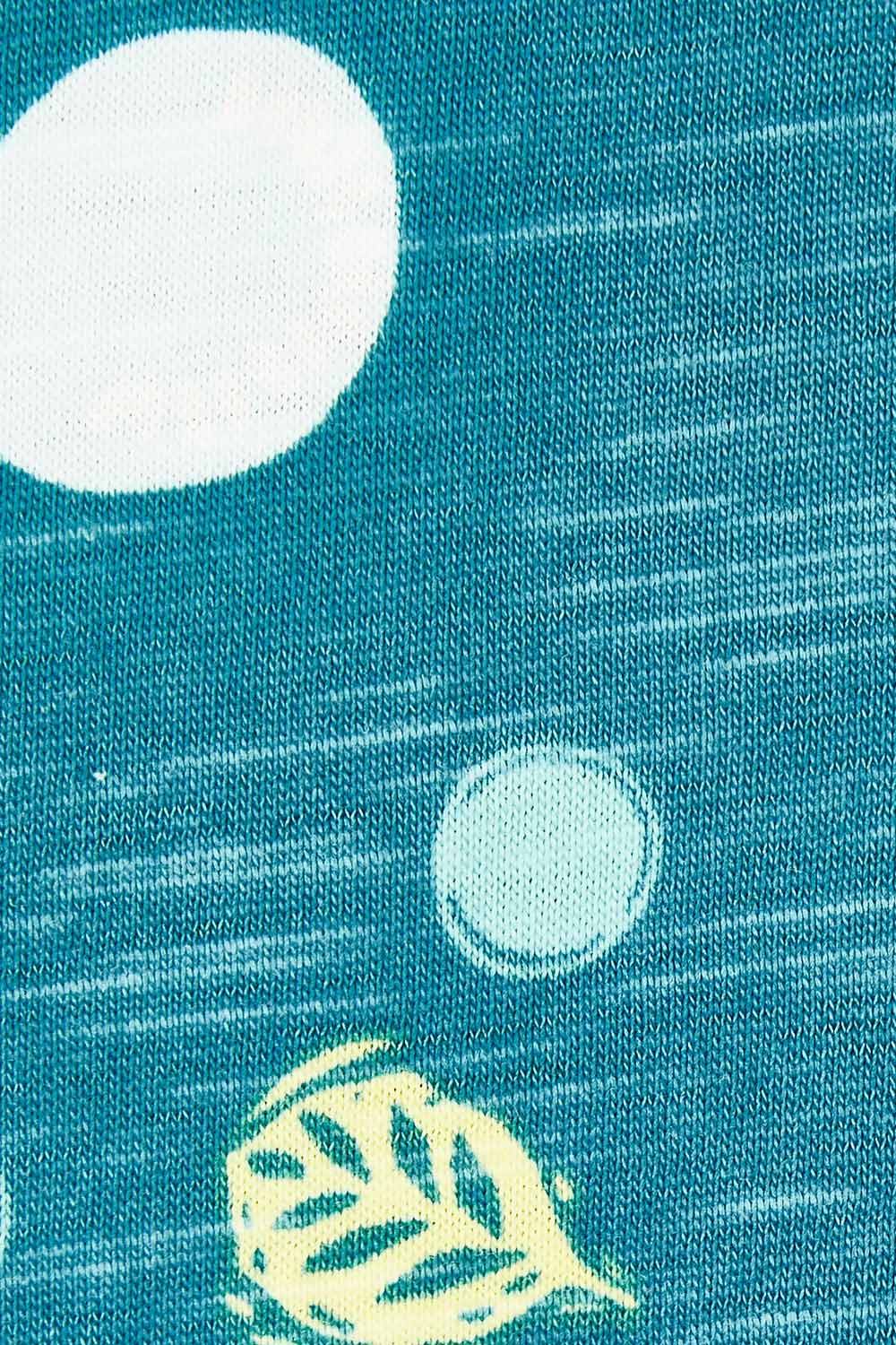 Product shot of the Heather Dress in colour Darkteal (Green), detail