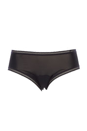 Product shot of the Bikini Brief in colour Black (Black), from the front