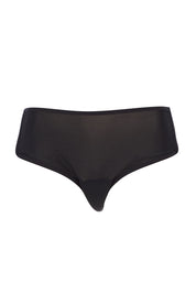 Product shot of the Midi Brief in colour Black (Black), from the front