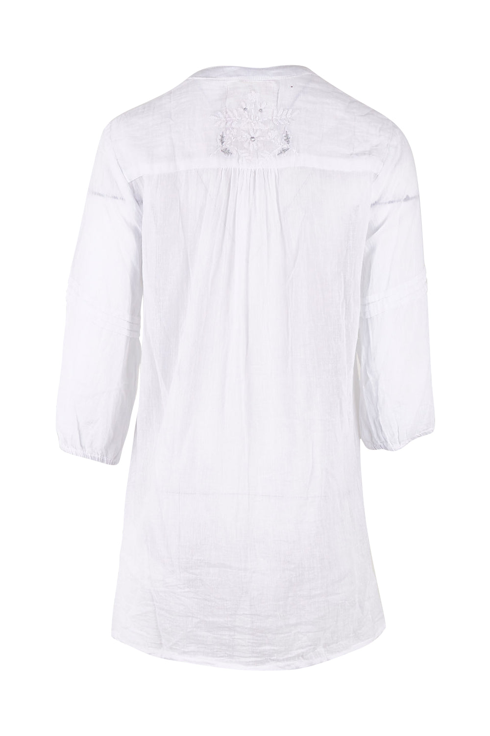 Product shot of the Ariana Shirt in colour White (White), from the back