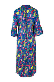 Product shot of the Ashton Maxi Dress in colour Navy (Blue), from the back