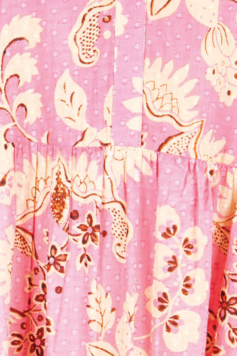 Product shot of the Astrid Midi Dress – Dustypink in colour Dustypink, showing detail