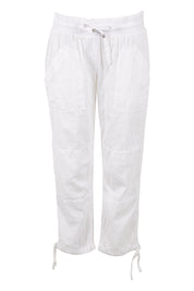 Product shot of the Beach Pant in colour White (White), from the front