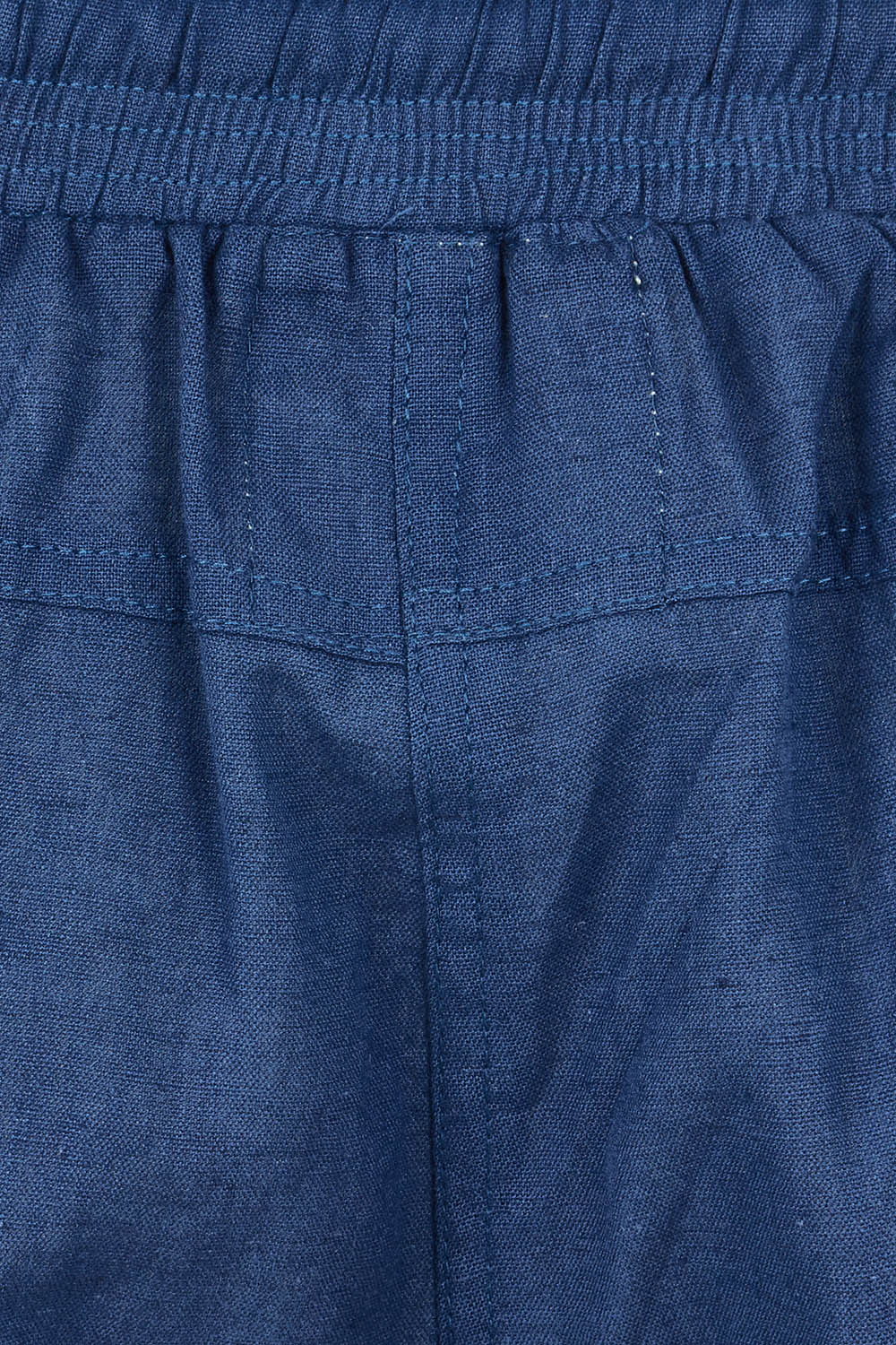 Product shot of the Beach Cotton Short in colour Navy (Blue), detail