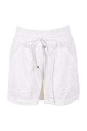 Product shot of the Beach Short in colour White (White), from the front