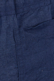 Product shot of the Cotton Beach Short in colour Navy (Blue), detail
