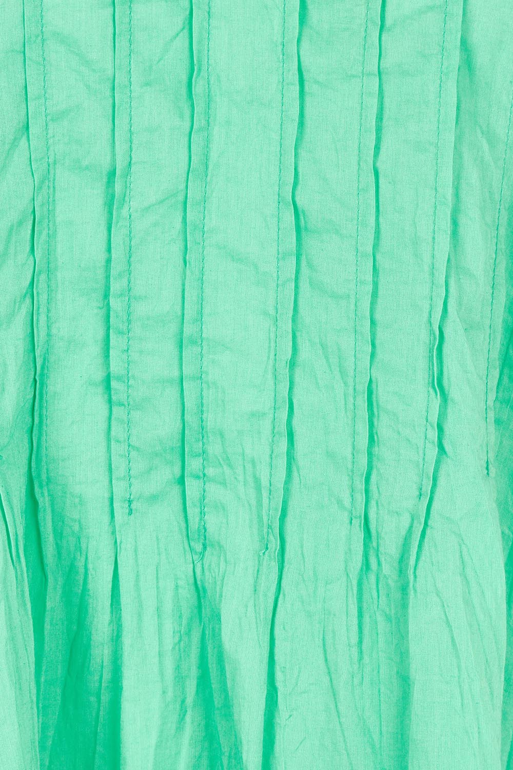 Product shot of the Celeste Ruffle Cotton Dress in colour Sea (Blue), detail