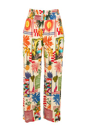 Product shot of the Ellery Pant in colour Cream, from the front