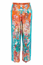 Product shot of the Lyla Pant in colour Indigo (Blue), from the back