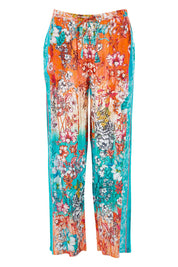 Product shot of the Lyla Pant in colour Indigo (Blue), from the front