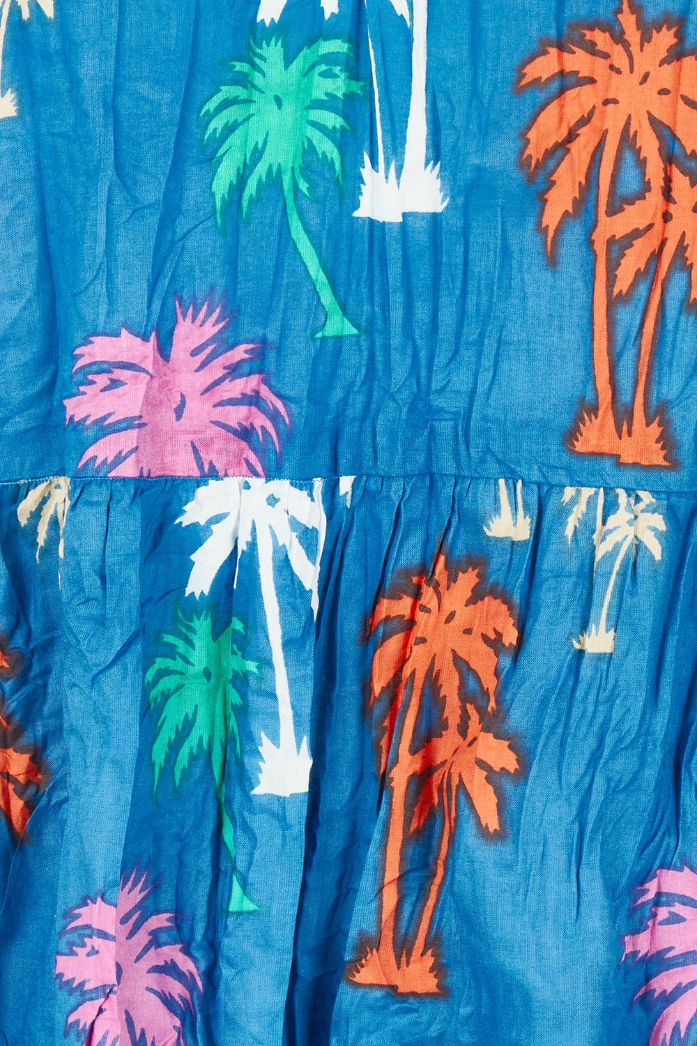 Product shot of the Shamira Cotton Dress in colour Navy (Blue), detail