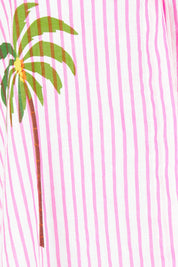 Product shot of the Tillie Cotton Shirt in colour Candy (Pink), detail