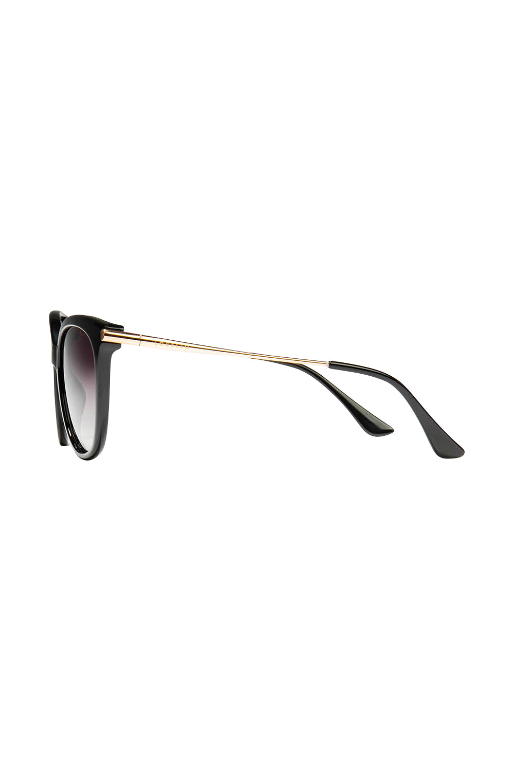 Product shot of the Ashley Sunglasses in colour Black (Black), detail