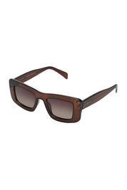 Product shot of the Bailey Sunglasses in colour Brown, detail