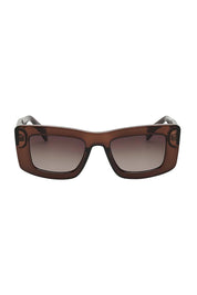 Product shot of the Bailey Sunglasses in colour Brown, from the front