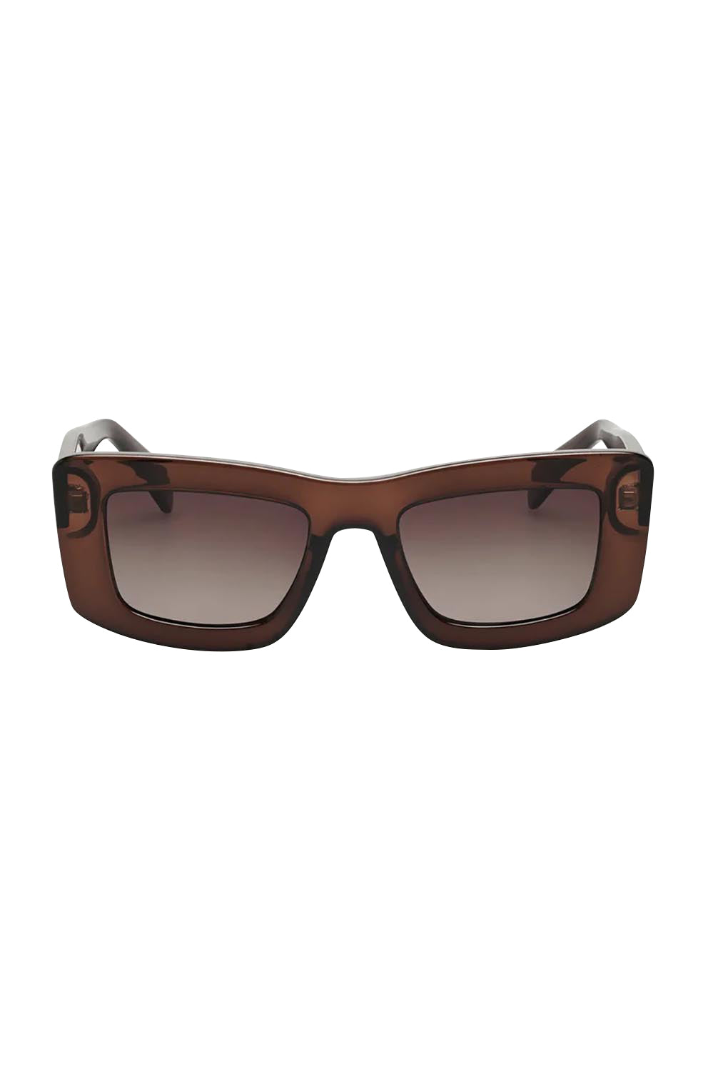 Product shot of the Bailey Sunglasses in colour Brown, from the front