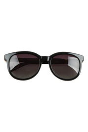 Product shot of the Bella Sunglasses in colour Black (Black), from the front