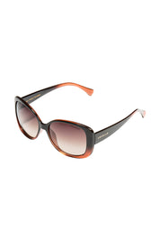 Product shot of the Franca Sunglasses in colour Brown, detail