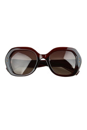 Product shot of the Kamilla Sunglasses in colour Crystbrown, from the front
