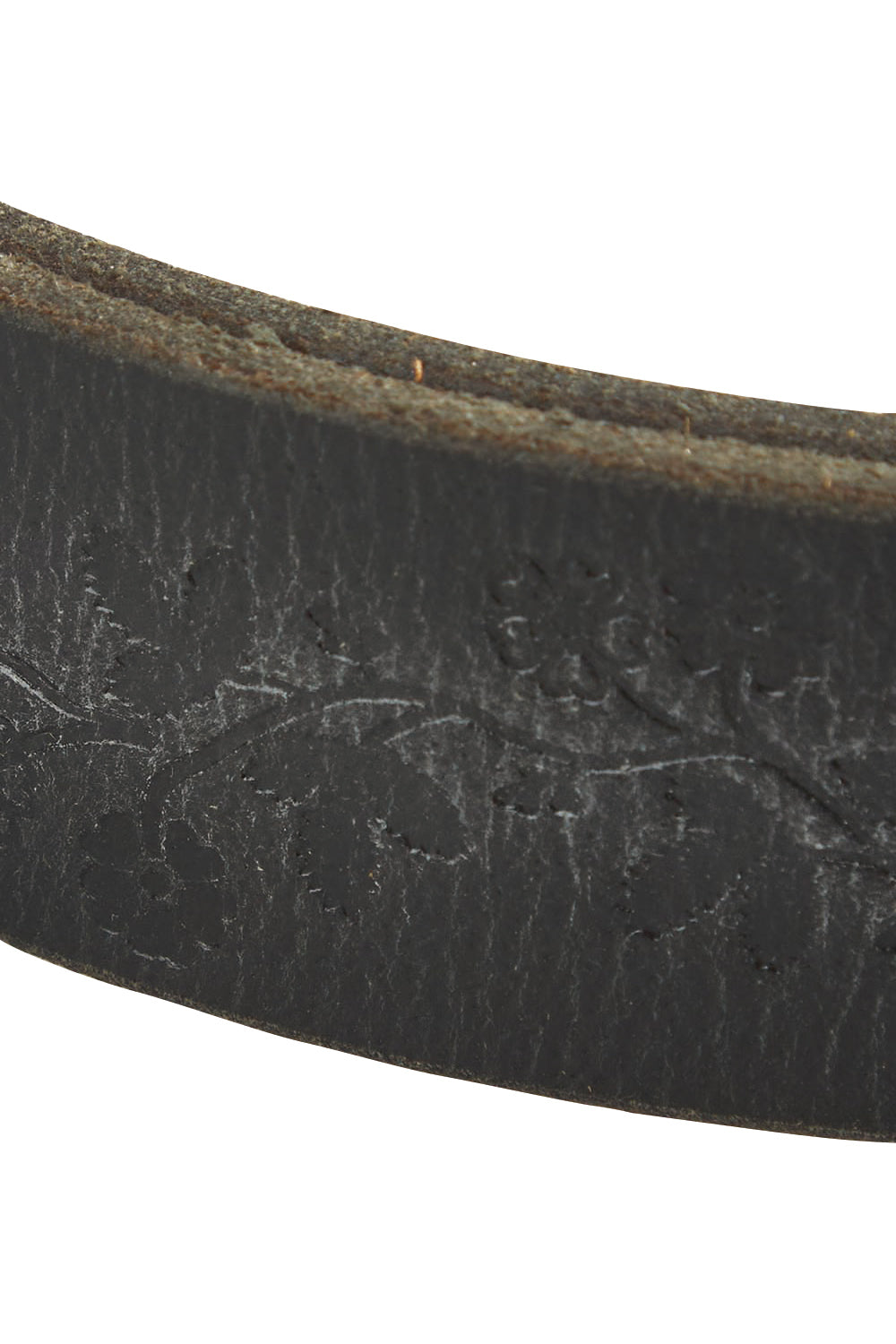 Product shot of the Kylie Leather Belt in colour Black (Black), detail