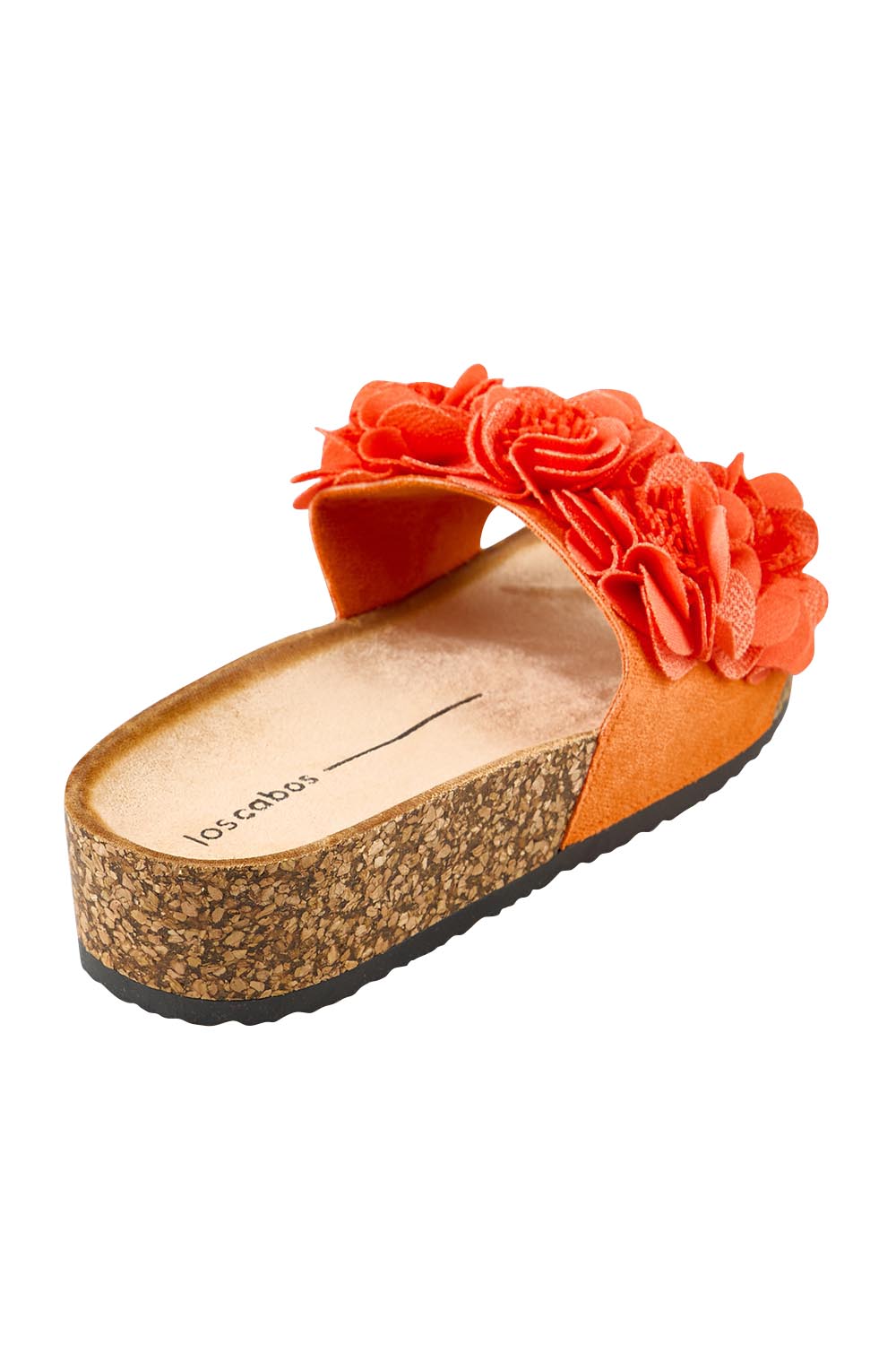 Product shot of the Corsage Slide - Tango in colour Tango, from the back
