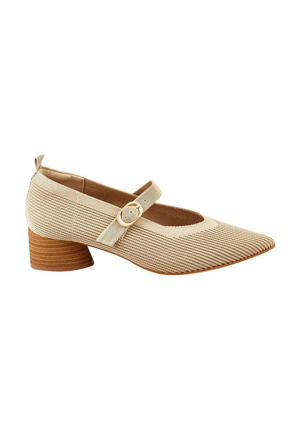 Hany Fly Knit Heel - Taupe