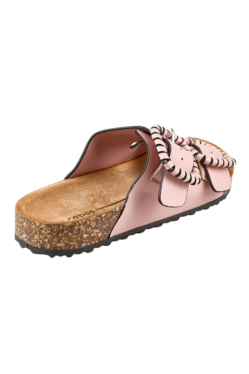 Product shot of the Jirona Slide - Pink in colour Pink, from the back