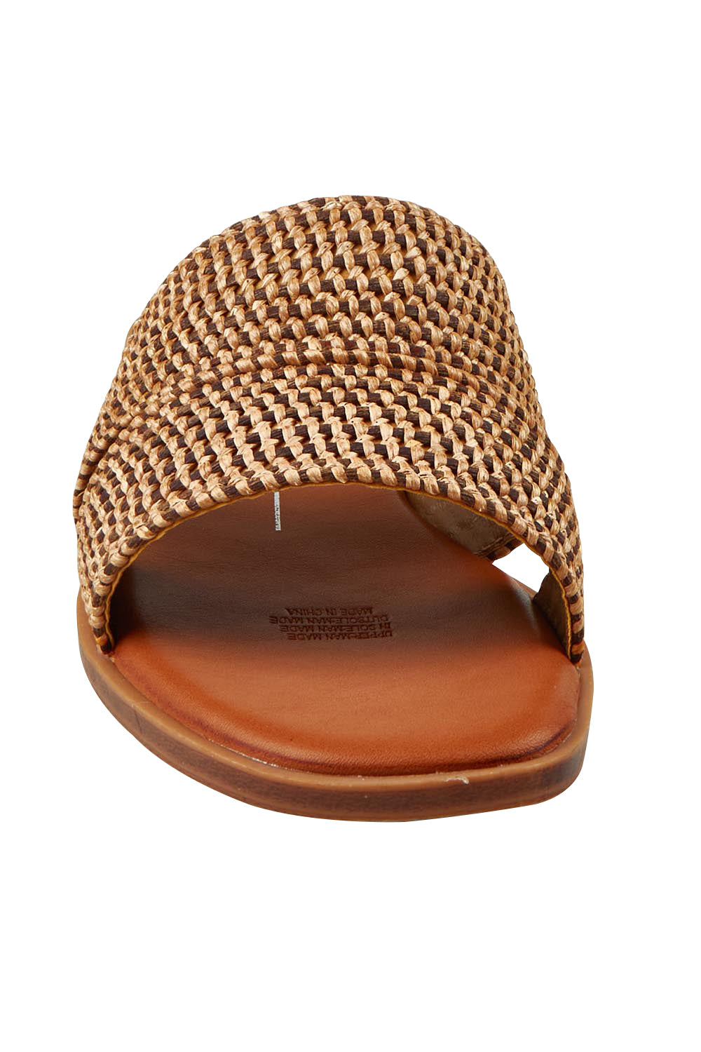 Product shot of the Las Slide in colour Chocolate, detail