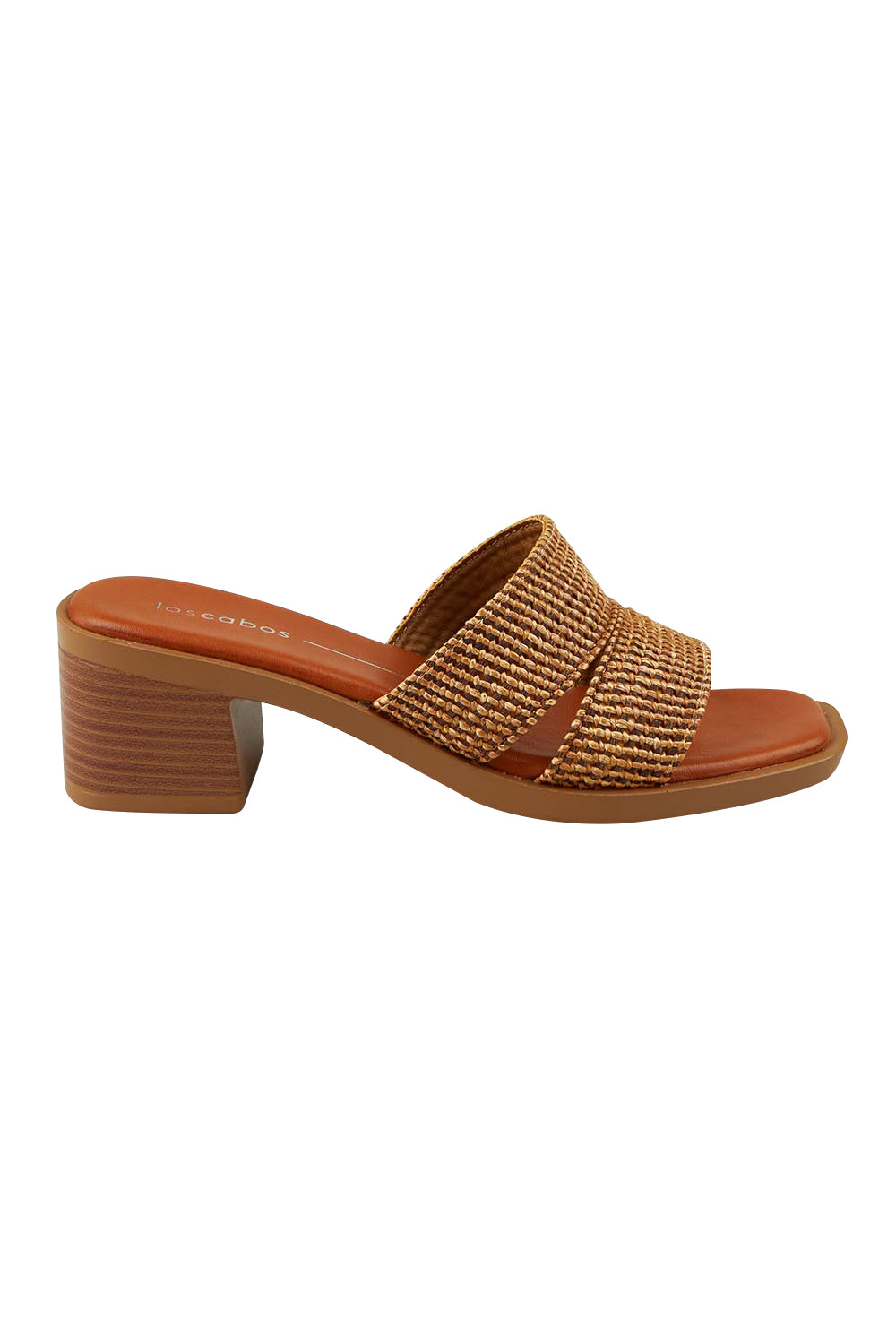 Product shot of the Merida Slip On Heel in colour Chocolate, from the front