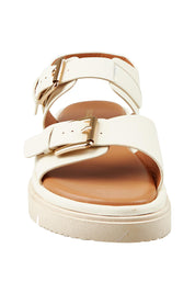 Product shot of the Toli Flatform in colour Bone (White), detail