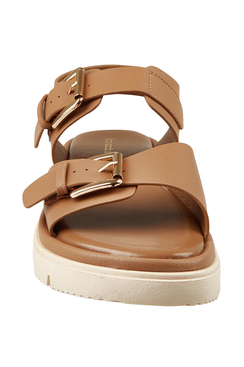 Product shot of the Toli Flatform in colour Pecan, detail