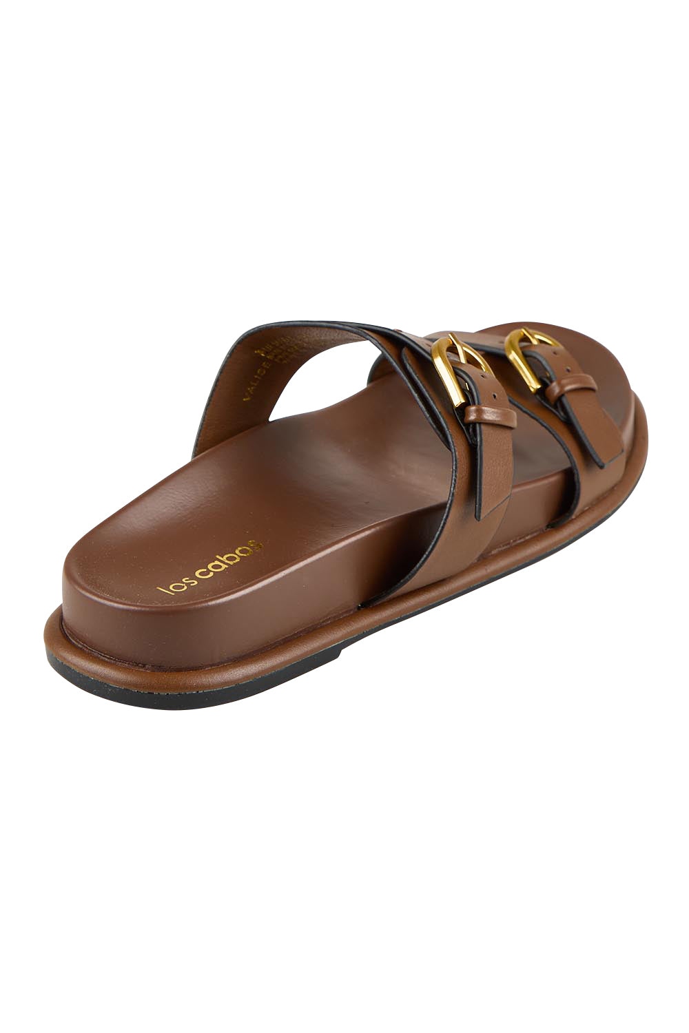 Product shot of the Valise Slide - Chestnut in colour Chestnut, from the back