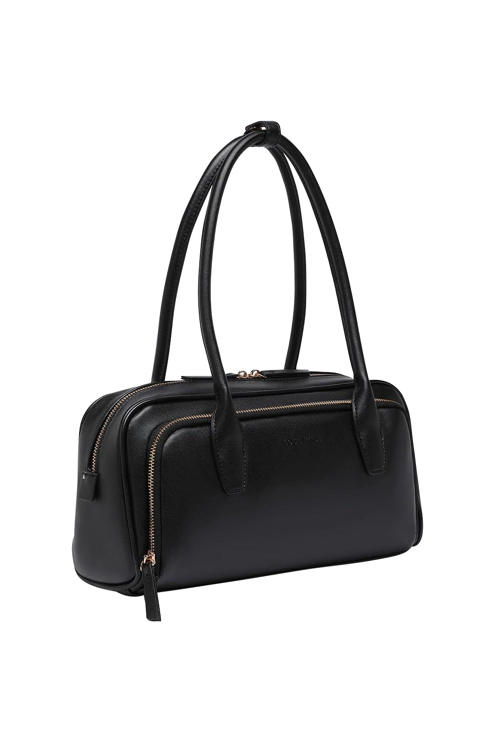 Product shot of the Paloma Shoulder Bag in colour Black (Black), from the back