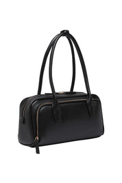 Product shot of the Paloma Shoulder Bag in colour Black (Black), from the back