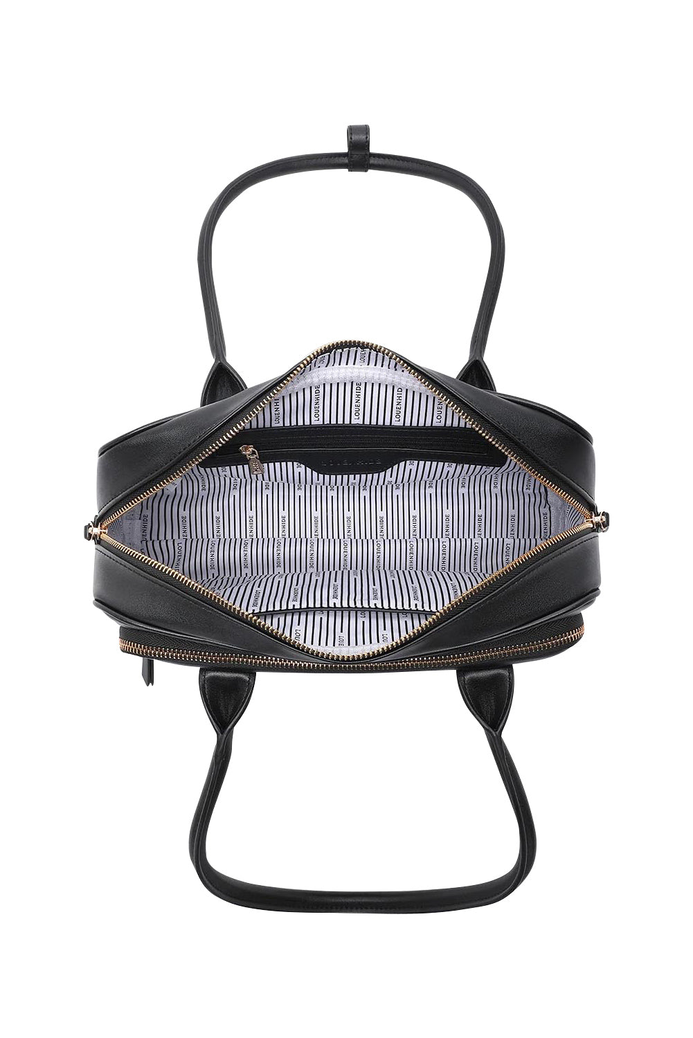 Product shot of the Paloma Shoulder Bag in colour Black (Black), detail