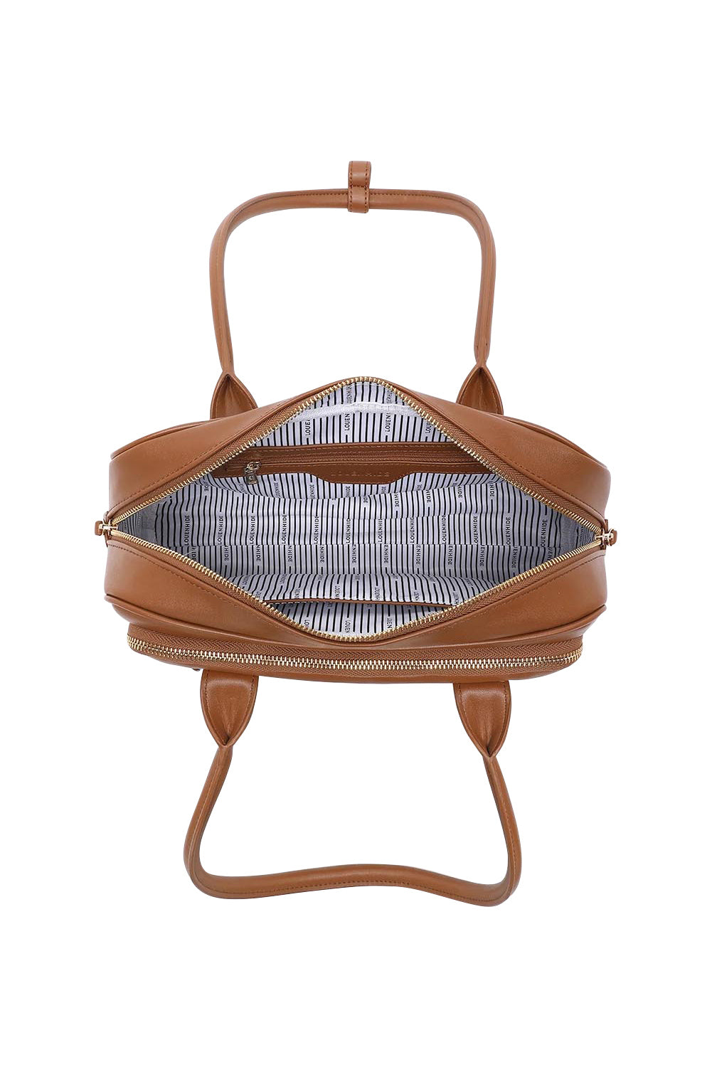 Product shot of the Paloma Shoulder Bag in colour Tan, detail