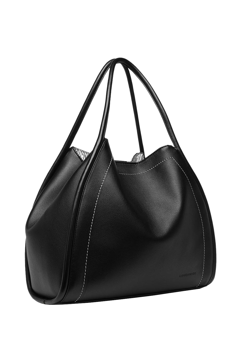 Product shot of the Sutton Shoulder Bag in colour Black (Black), detail