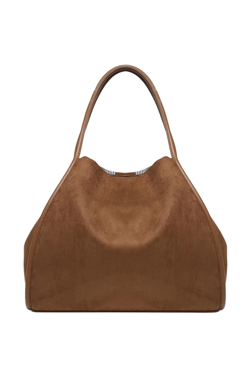 Product shot of the Sutton Shoulder Bag in colour Tansuede, from the back