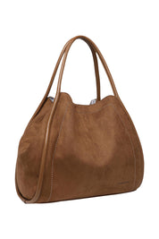 Product shot of the Sutton Shoulder Bag in colour Tansuede, detail