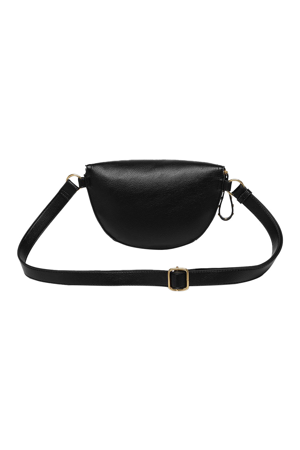 Product shot of the Cassidy Belt Bag in colour Black (Black), from the back