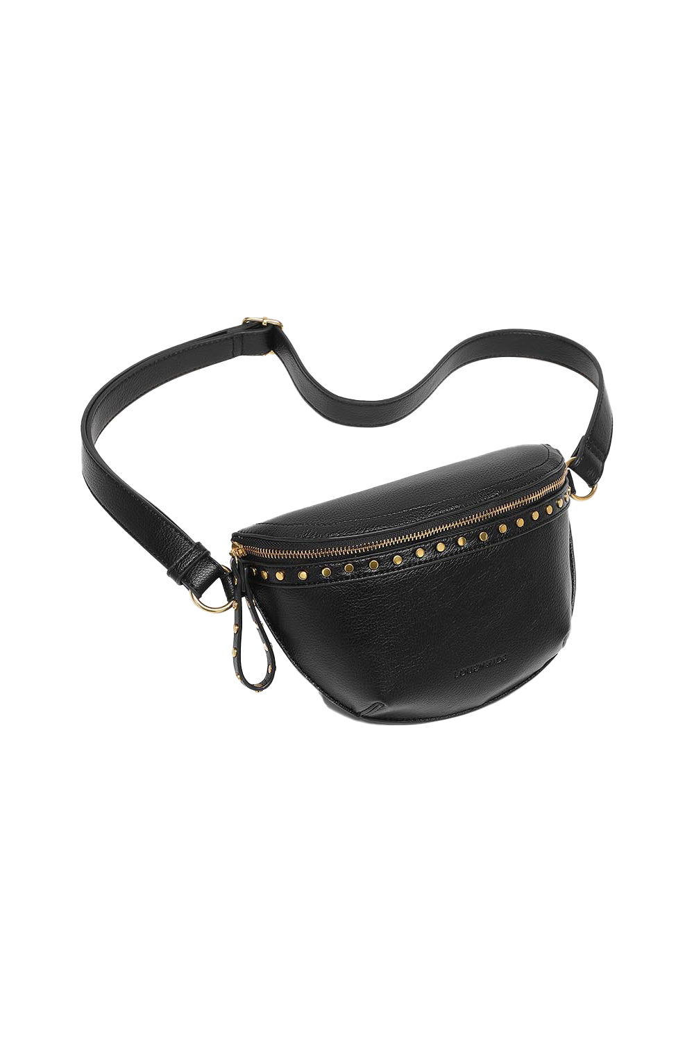 Product shot of the Cassidy Belt Bag in colour Black (Black), detail