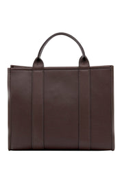 Product shot of the Manhattan Tote Bag in colour Chocolate, from the front