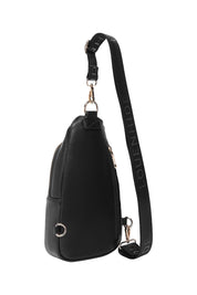 Product shot of the Bella Sling Bag in colour Black (Black), from the back