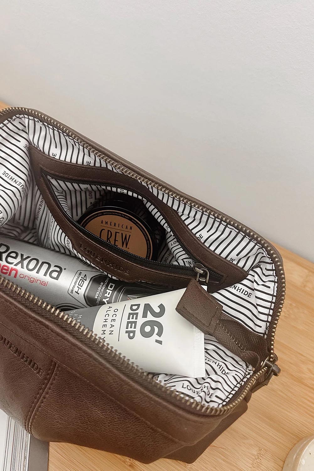 Albie Cosmetic Case – Chocolate