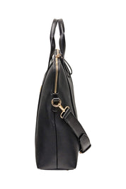 Product shot of the Rhodes Laptop Bag in colour Black (Black), detail